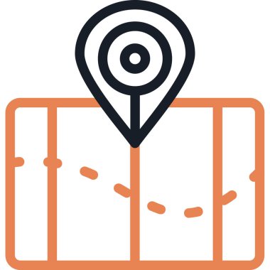 harita konumu simgesi. vektör çizim