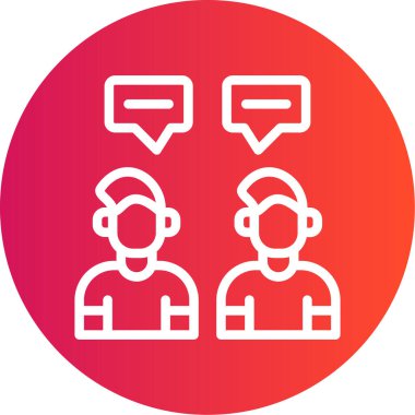 chat web icon simple illustration