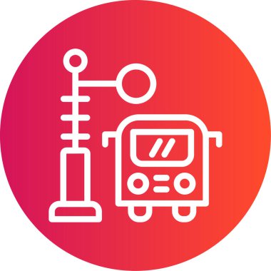 Modern oto tamir simgesinin vektör illüstrasyonu