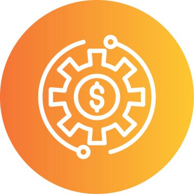 Dolar simgesi, vektör illüstrasyonu