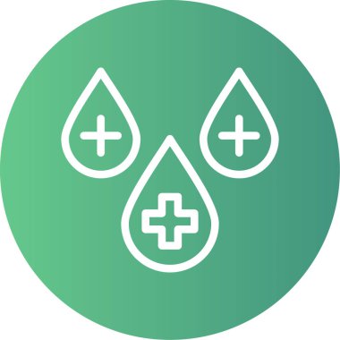 Haçlı bir damlanın vektör çizimi