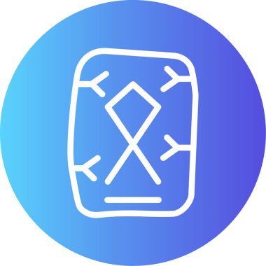 Bir bayrağın modern simgesinin vektör çizimi