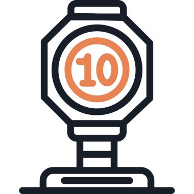 Kronometre simge vektör çizim