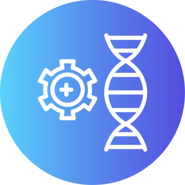 DNA simgesi. vektör illüstrasyonu