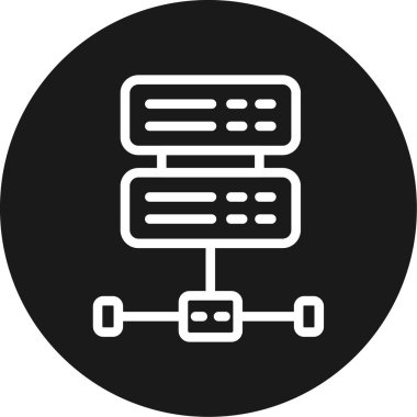 Veri analizi vektör satırı simgesi