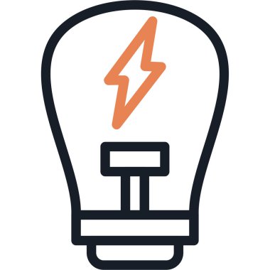 Elektrik ampulü. Web simgesi