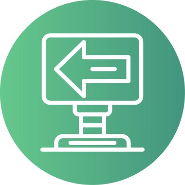 ok simgesi vektör illüstrasyonu