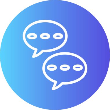 Vektör sohbet simgesi illüstrasyonu
