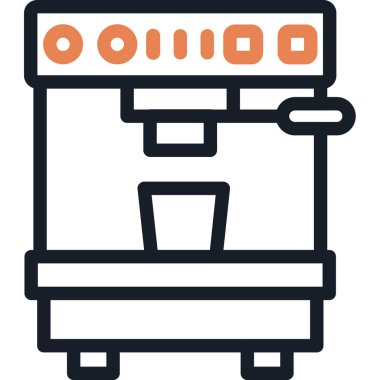 Makine simgesi, vektör illüstrasyonu