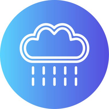 Bulut. Web simgesi basit illüstrasyon