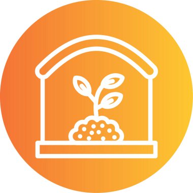 Bir ağaç simgesinin vektör illüstrasyonu