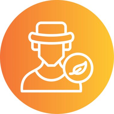 Şapkalı bir adamın vektör çizimi