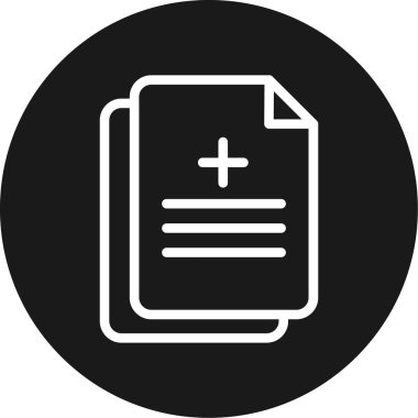 Belge simgesinin vektör illüstrasyonu