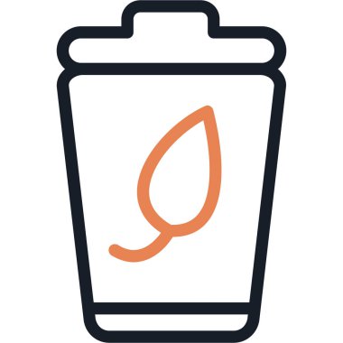 Bir kahve simgesinin vektör çizimi