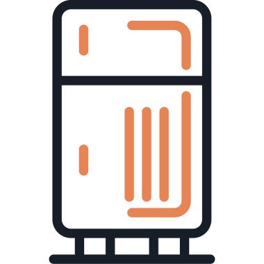 buzdolabı web vektör simgesi