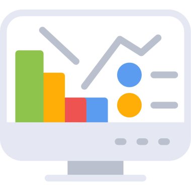 Çizelge. Web simgesi basit illüstrasyon