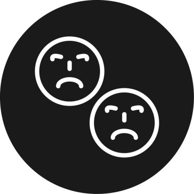 emoji simgesinin vektör illüstrasyonu