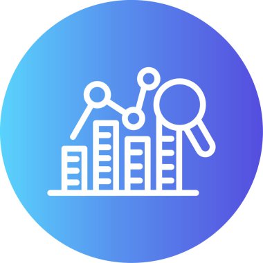 Bir grafiğin bir simgesinin vektör çizimi