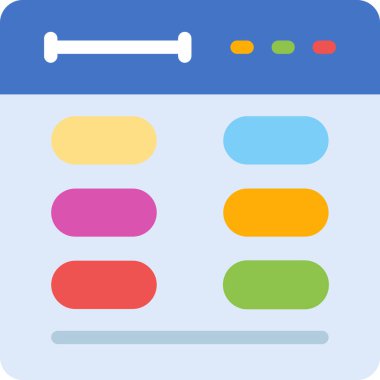 Web simgesi, basit vektör tasarımı