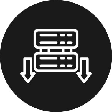 Seo ve teknoloji simgelerinin vektör illüstrasyonu