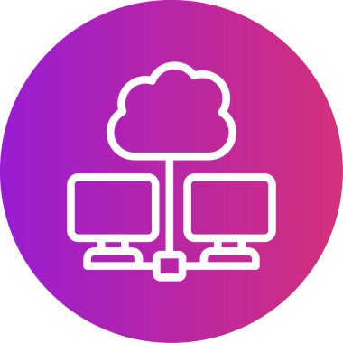 Bilgisayar. Web simgesi basit illüstrasyon