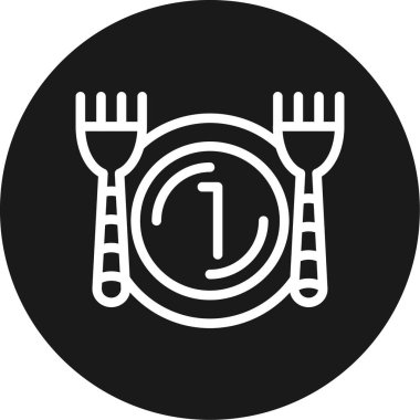 Gıda simgesinin vektör illüstrasyonu