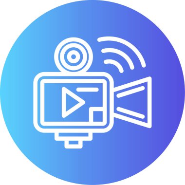 vektör lcd simgesi illüstrasyonu