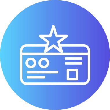 Yıldız simgesinin vektör illüstrasyonu