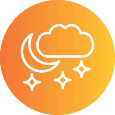 Bulut simgesinin vektör illüstrasyonu