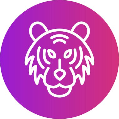 Bir köpek simgesinin vektör illüstrasyonu