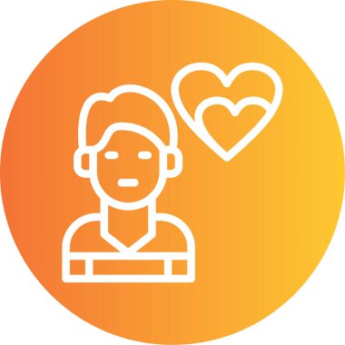 İnsan simgesinin vektör illüstrasyonu