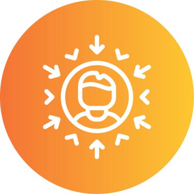 vector illustration of a woman face icon