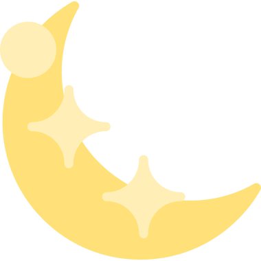 Ay gecesi vektör simgesi