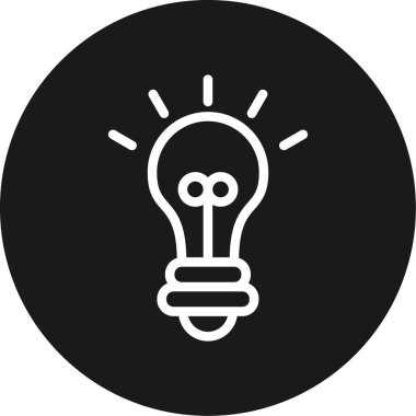 ampul simgesi vektör illüstrasyonu