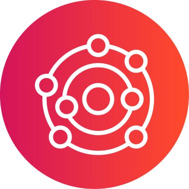 Bir dişli simgesinin vektör illüstrasyonu