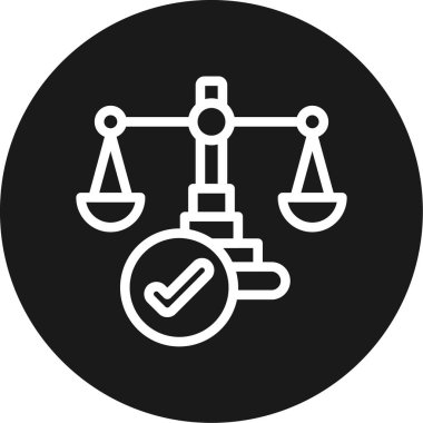 vektör adalet simgesi illüstrasyonu