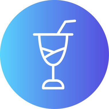 Kokteyller. Web simgesi basit illüstrasyon