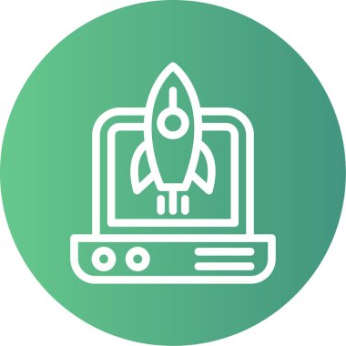 eşsiz başlatma simgesi vektör illüstrasyonu