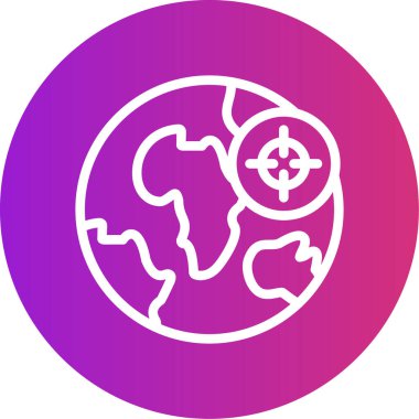 vektör gezegen web simgesi