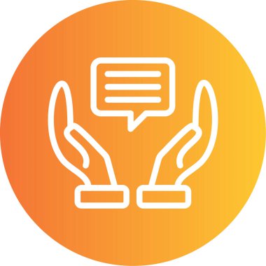 Vektör sohbet simgesi illüstrasyonu