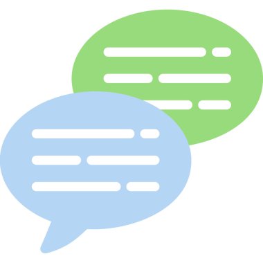 Sohbet simgesi, vektör çizimi