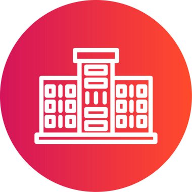 Modern binanın vektör illüstrasyonu