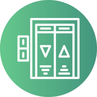 Modern yapı simgesinin vektör illüstrasyonu