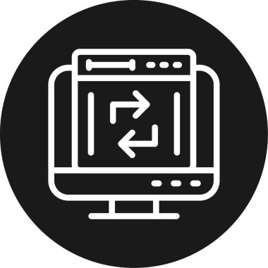 seo modern simgesinin vektör illüstrasyonu