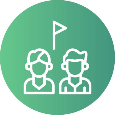 İnsan simgesinin vektör illüstrasyonu