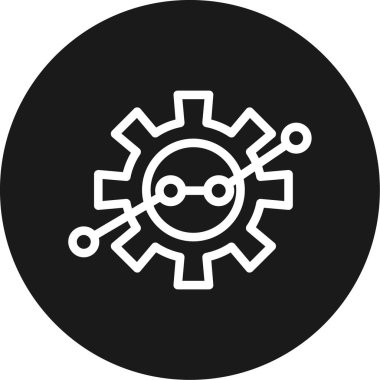 dişli simgesi vektör illüstrasyonu