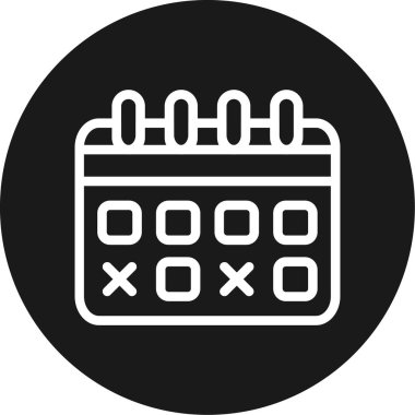 Takvim simgesi, vektör tasarımı