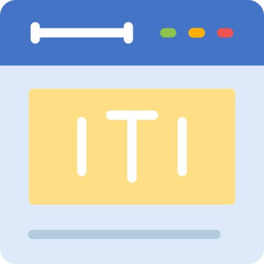 Bilgisayar. Web simgesi basit illüstrasyon