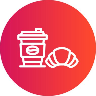 Yemek. Web simgesi basit illüstrasyon