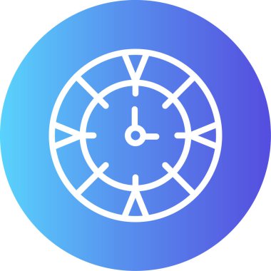 Saat. Web simgesi vektör illüstrasyonu